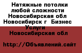 Натяжные потолки любой сложности - Новосибирская обл., Новосибирск г. Бизнес » Услуги   . Новосибирская обл.